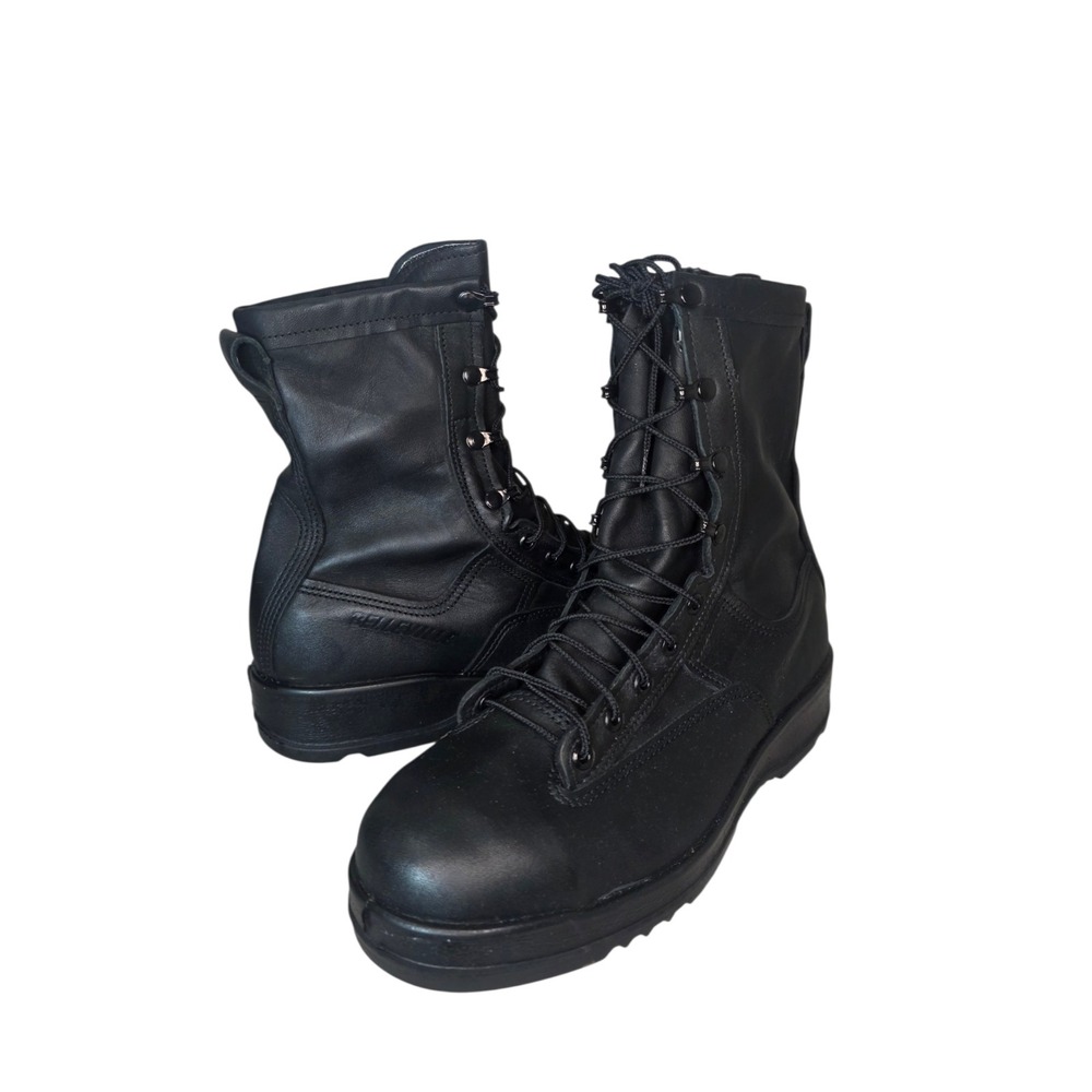 Belleville 800 ST Mens 10R Steel Toe Military Boots USA Made Vibram Black